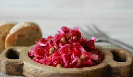 Vinaigrette be bulvių